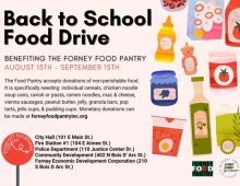 Back to School Food Drive Flyer